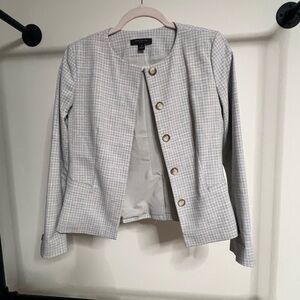 Ann Taylor collarless suit jacket petite